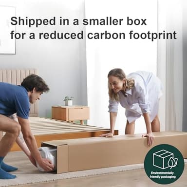 Viplive Mattress Full Size, 10 Inch Memory Foam Full Size Mattress in A Box with Individual Pocket Springs Medium Firm, Soft and Comfortable 75" L *54" W*10" H - Image 7