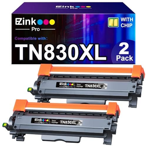 E-Z Ink Pro TN830 TN830XL Compatible Toner Cartridge Replacement for Brother TN830 Toner Cartridge Compatible with Brother HL-L2460dw DCP-L2640DW HL-L2405W MFC-L2820DW HL-L2420DW Toner Printer (2Pack) - Image 1