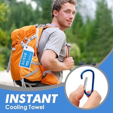 CSITE Cooling Towels for Neck and Face - 6 Pack 47x12 Inch Ice Cold Microfiber Towels, Soft & Breathable Cooling Towel for Hot Weather, Sports, Yoga, Workout, Running, Golf, Camping - Image 7