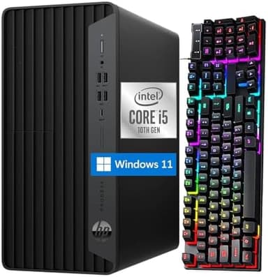 HP Prodesk 600 G6 Tower PC Desktop Computer, Intel Core i5-10500 Up to 4.50 GHz, 16GB DDR4 Ram, 512GB NVMe SSD, RGB Keyboard Mouse, Windows 11 Pro (Renewed - Image 3