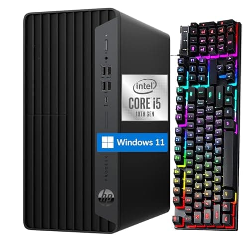 HP Desktop 600 G6 Tower PC Computer Win11 Pro, Intel Core i5-10500 Up to 4.50 GHz, 16GB RAM, 512GB SSD, Keyboard Mouse, 4K Support (Renewed) - Image 1
