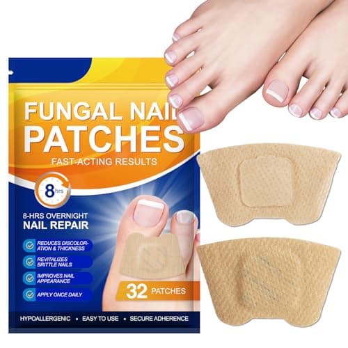 Toenail Fungus Treatment Extra Strength - 32 Pcs Fungal Nail Patches, Nail Repair for Damaged Nails, Overnight Renewal for Men and Women - Image 1