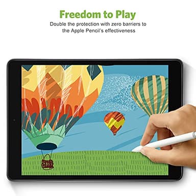apiker 2 Pack Screen Protector for iPad 9th 8th 7th Generation 10.2 Inch, Tempered Glass Film for iPad 9 8 7 (2021/2020/2019), Case Friendly, Apple Pencil Compatible, High Response - Image 3