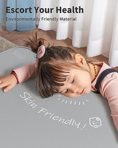 SAIJI Leather Lap Desk Laptop Bed Tray Table, Adjustable Laptop Stand for Bed, Portable Lightweight Standing Desk for Writing Eating Reading Couch Sofa Floor for Adults Kids (20.5"*11.8",Gray) - Image 8