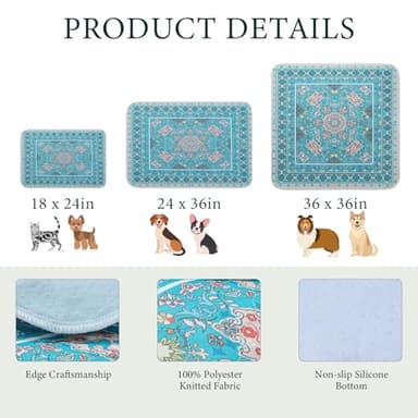 Homimp Washable Pee Pads for Dogs, 4 Pack Reusable Puppy Pads, Absorbent and Leakproof Dog Pee Pads, Non Slip Puppy Training Pads, Pet Mat for Floor, Crate, Couch, Whelping, 36"x36" - Image 5