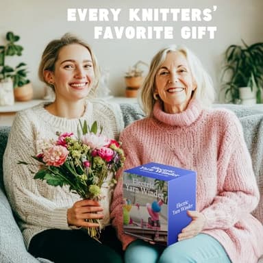 CozyBomB™ Yarn Winder | Electric Yarn Ball Winder, 13 oz Dual Strong Tension Knit Spinner for Crocheting, Automatic Crochet Wheel for Knitting Birthday Gift, Swift Weaving Ball Yarning Cake Roller - Image 7