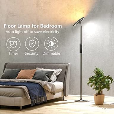 Keepsmile Double Side Lighting Led Floor Lamp with Remote Smart App 36W/2600LM Bright Tall Standing RGB Floor Lamp Angle Multicolor Dimmable Modern Floor Lamps for Livingroom Bedroom Office - Image 5