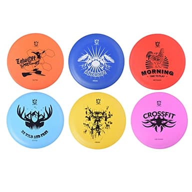 CROWN ME Disc Golf Set, Disc Golf Starter Set,Includes 1pc Bag with Water Bottle Pocket and Accessory Pocket, 2pcs Drivers, 2pcs Mid-Ranges, 2pcs Putters, 1pc Mini Disc Marker and 1pc Towel - Image 2