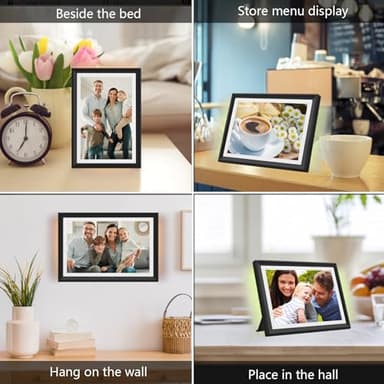 32GB FRAMEO 10.1 Inch WiFi Digital Photo Frame with LED Light, 1280x800 HD IPS LCD Touch Screen, Auto-Rotate Portrait and Landscape, 32GB Storage, Share Moments Instantly via Frameo App from Anywhere - Image 8