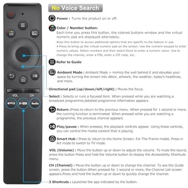 【Pack of 2】 Universal for All Samsung Smart TV Remote Control, Replacement Compatible for All Samsung Smart TV - Image 8