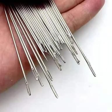 Big Eye Steel Sewing Needles Kit, Stainless Steel Needles for Hand Sewing Kit, Include 25 Steel Needles, 1 Seam Sewing Thread Ripper, 2 Needles, Threaders, 6 Threads (1set) - Image 3