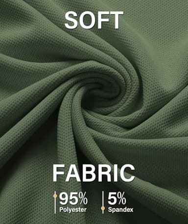 ZITY 5 Pack Mens Polo Shirt Short Sleeve Sports Golf Tennis T-Shirt Moisture-Wicking Summer Shirts - Image 4