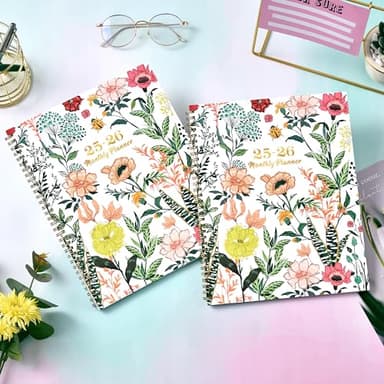 2025-2026 Monthly Planner/Calendar - Jul 2025 - Dec 2026, 18 Monthly Planner 2025-2026, 9’’ x 11'', Academic Planner with Tabs, 2-sided Pockets, Twin-wire Biding, Holidays, Notes Pages, Julian Dates - Image 2