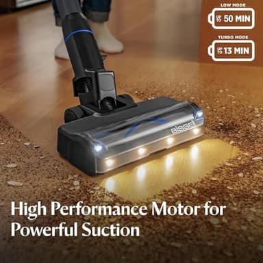 BISSELL PowerClean FurGuard 280W Self-Standing Cordless Vacuum w/Self-Cleaning Brush Roll, Strong Suction, Removeable Battery, Wall Mount, Upholstery Tool & Bright Headlights - Image 7