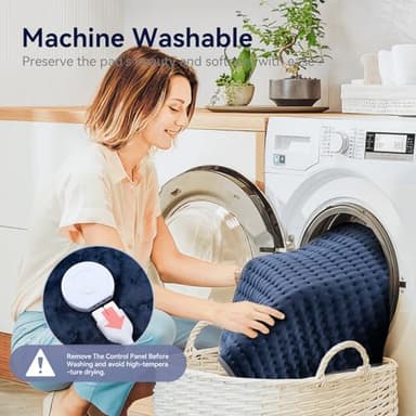 Heating Pad for Back/Neck/Shoulder Pain Relief,17"x33" Electric Heating Pads Cramps,XXXL Heated Pads with 6 Heat Settings,Mothers Day Gifts,Christmas Gifts for Men & Women/Mom/Wife/Sister - Image 8