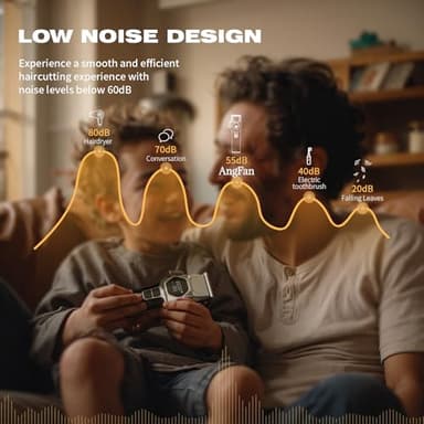 ANGFAN Professional Hair Clippers for Men - 8000RPM Brushless Motor & 440C Steel Blades, Barber-Grade Cordless Clippers & Trimmer Set for Fade Designs, Hair Cutting Tools for Professional Barbers - Image 7