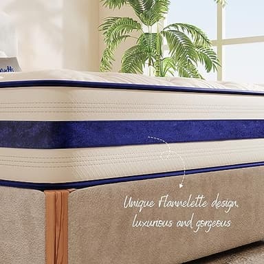 Twin XL Mattress 12 Inch-Hybrid Mattress in a Box-Individual Pocket Springs with Breathable Memory Foam College Dorm Room Essentials-Extra Long Twin Size Bed-Medium Firm Feel for Youth and Kids - Image 5