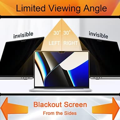 Privacy Screen for MacBook Air 15 Inch 2023-2025 (M2 M3 M4 Chip), Magnetic Removable Anti Glare Blue Light Filter Protector - Image 3