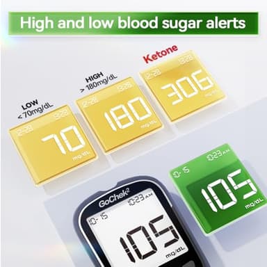 MicroTech Blood Glucose Monitor Kit 100 Strips & Lancets, No Coding, 500 Storage, Wider HCT for Family - Image 4