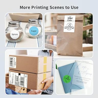 JADENS Bluetooth Thermal Label Printer, Wireless Label Printer with Built-in Paper Bin, Compatible with iOS, Android, Windows, Mac, Chromebook, Widely Used for Etsy, Ebay, Shopify, USPS - Image 6