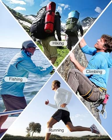 Roadbox 2 Pack UPF 50+ Fishing Shirts for Men Long Sleeve Sun Protection Hoodie Lightweight Outdoor UV Hiking Shirts - Image 4