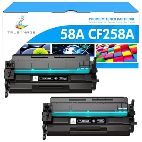 TRUE IMAGE Compatible Toner Cartridge Replacement for HP 58A CF258A 58X CF258X M428fdw for HP Laserjet Pro M404n M404dn M404dw MFP M428fdn M428dw M304 M404 M428 Printer Toner (Black, 2-Pack) - Image 1