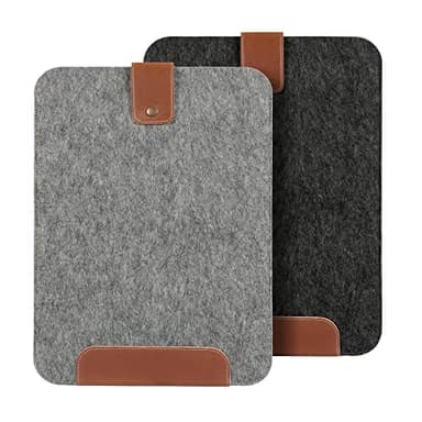 MegaGear 13" Genuine Leather & Fleece Slim MacBook Bag – Stylish & Protective Sleeve for MacBook Pro, MacBook Air, and Laptops - Image 3