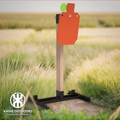 KNINE OUTDOORS Target Stand System 12x20 inch AR500 Steel Hostage Reactive Shooting Target 3/8" Thick with 2x4 Target Stand Kit (12x20 inch and 3/8" Thick Target Stand System) - Image 7