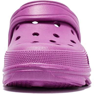 HOBIBEAR Girls Classic Graphic Kids Garden Clogs Slip on Water Shoes (Dark Purple-Size 11 Little Kid) - Image 6