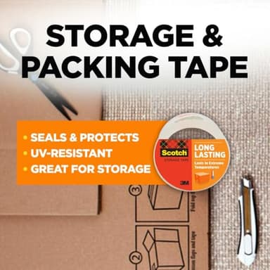 Scotch® Storage Packaging Tape, 1.88 in 54.6 yd (48 mm x 50 m) - Image 2