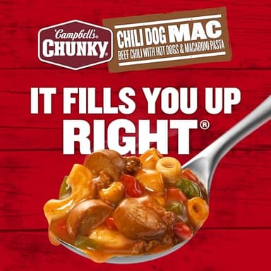 Campbell’s Chunky Chili Dog Mac Soup, 18.8 oz Can (12 Pack) - Image 5