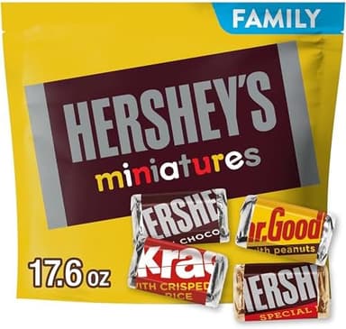 HERSHEY'S Miniatures Assorted Chocolate Candy Family Pack, 17.6 oz - Image 3