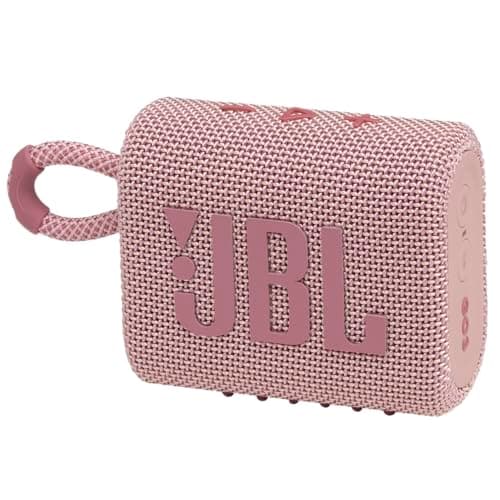 JBL Go 3 - Portable Mini Bluetooth Speaker, big audio and punchy bass, IP67 waterproof and dustproof, 5 hours of playtime, speaker for home, outdoor and travel (Pink) - Image 1