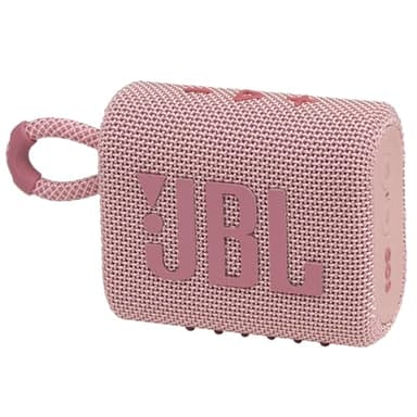 JBL Go 3 - Portable Mini Bluetooth Speaker, big audio and punchy bass, IP67 waterproof and dustproof, 5 hours of playtime, speaker for home, outdoor and travel (Pink) - Image 1