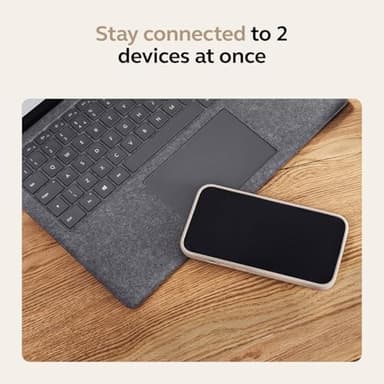 Jabra Evolve 65 TE (Third Edition) Wireless Dual-Ear Headphones - Noise-Canceling Mic, 16 hrs Battery Life, Dual Connectivity, MS Teams Certified, Supports Other Platforms, Black - Image 5