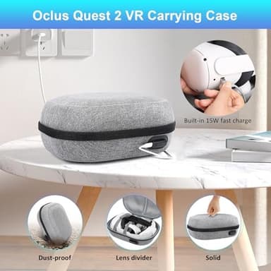 Compatible with Quest 2 Accessories, for Quest 2 Head Strap, for Quest 2 case,VR Face Cover, VR Shell Cover, Controller Grips Cover, Protective Joystick Cover,VR Lens Cover Protector for Quest 2 - Image 5