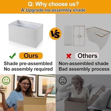 21" Touch Bedside lamps with 2 USB & AC Outlets, 3-Way Dimmable Bedside Table Lamps Set of 2 for Bedroom Living Room Office Reading, Gray Shade Lamps for Night Stands, 5000K LED Bulbs Included - Image 3