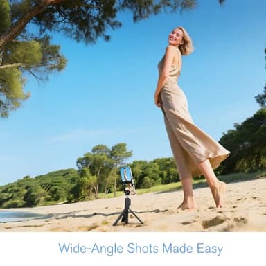 Vlog Selfie Monitor Screen iPhone, 4K 60fps Recording, Wireless Screen Mirroring with Remote Control, Magnetic Fixation, 180° Rotation, 3 Levels of Brightness, Compatible with iPhone & Android - Image 2