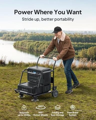 BLUETTI Solar Generator AC300 & B300K Expansion Battery, 2764.8Wh LiFePO4 Portable Power Station w/ 7 3000W AC Outlets (6000W Peak), Work with Alexa, Modular Home Battery Backup for Emergency - Image 4