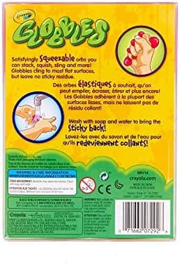 Crayola Globbles Squish Toys (16ct), Christmas Stocking Stuffers & White Elephant Gifts, Sticky Stress Ball for Adults & Kids, Squishy Balls, Calming Sensory Toys for Stress Relief - Image 4
