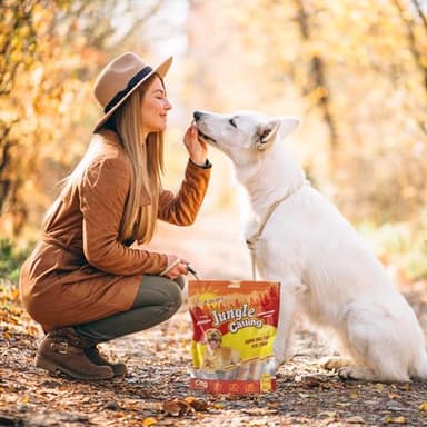 Jungle Calling Dog Treats, Multi-Flavor Kabob Dog Snacks, Edible Dog Kabobs, Made with Chicken, Duck, Beef, Sweet Potato and Pumpkin, Rawhide Sticks for Dogs - Image 9