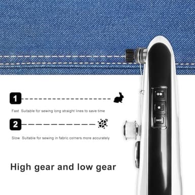 Handheld Sewing Machine, Easy to Use Portable Electric Mini Sewing Machines for Beginners with Two Speeds, with Complete Accessories Kit, Suitable for Home, Travel and DIY - Image 2
