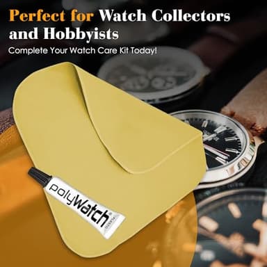 Rosenthal PolyWatch Plastic Watch Scratch Remover Polish with Microfiber Cloth - 2 Pack Professional Polish for Acrylic Watch Crystal Repair & Restoration - Rosenthal Collection Since 1926 - Image 5