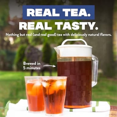 HTeaO Georgia Peach & Hibiscus Black Tea – Texas-Style Flavored Iced Tea Bags for Summer – Instant Ice Tea Packets for Quick Brew - Loaded Tea Sachets Ready in 5 Minutes (16-Count, Makes 8 Gallons Total) - Image 5