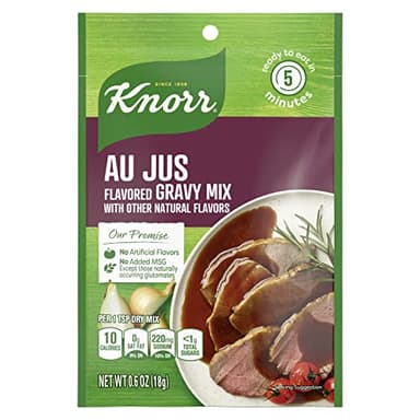 Knorr Gravy Mix For Delicious Easy Meals and Side Dishes Au Jus No Artificial Flavors, No Added MSG, 0.6 Ounce (Pack of 24) - Image 1