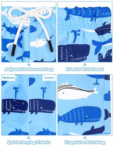 Kids Bathing Suits Boys Swimming Trunks Boys Bathing Suits Size 6 Kids Swim Trunks 5T Swimsuit Boy Toddler Boy Swimwear - Image 5