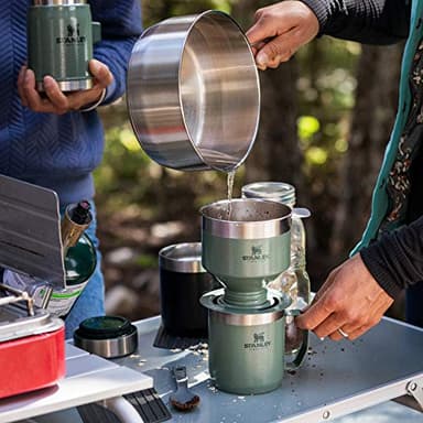 Stanley Perfect Brew Pour Over Set | 12 oz Camp Mug with Lid Included | Drip Coffee Maker with Reusable Filter | Insulated Stainless Steel | BPA-Free | Hammertone Green - Image 7