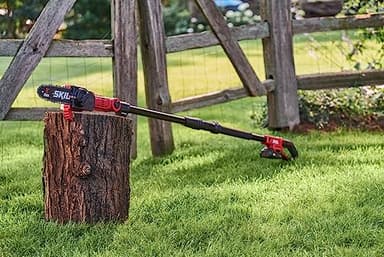 SKIL PS4563B-10 PWR CORE 20 8" 20V Pole Saw Kit, Includes with 2.0Ah Lithium Battery and Charger, Red - Image 8