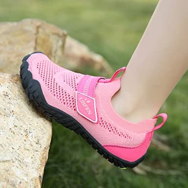 UBFEN Kids Water Shoes for Boys Girls Quick Dry Lightweight Aqua Socks for Toddlers Little Big Kid Barefoot Beach and Pool Sports Non-Slip Swim Shoes D Pink 12.5 Little Kid - Image 6