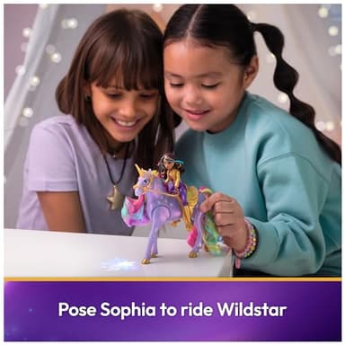 Unicorn Academy, Sophia & Light Magic Wildstar with Rainbow Light-up Effects, 2 Riding Accessories, Dolls & Unicorn Toys for Girls Ages 4 and up - Image 5